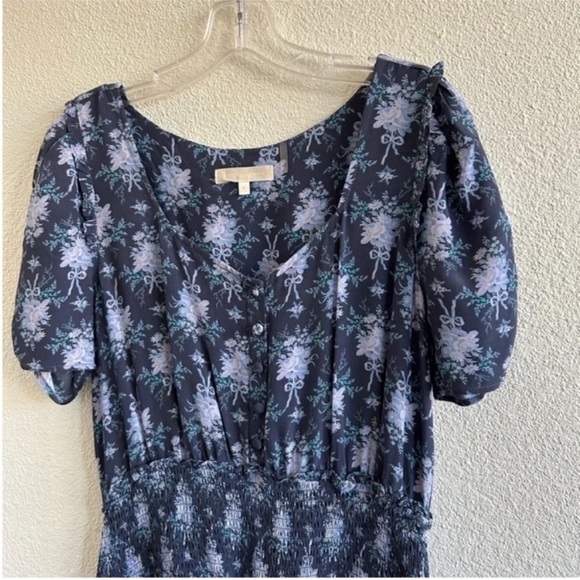 LoveShackFancy Brickell Floral Silk Mini Dress - Picture 6 of 8